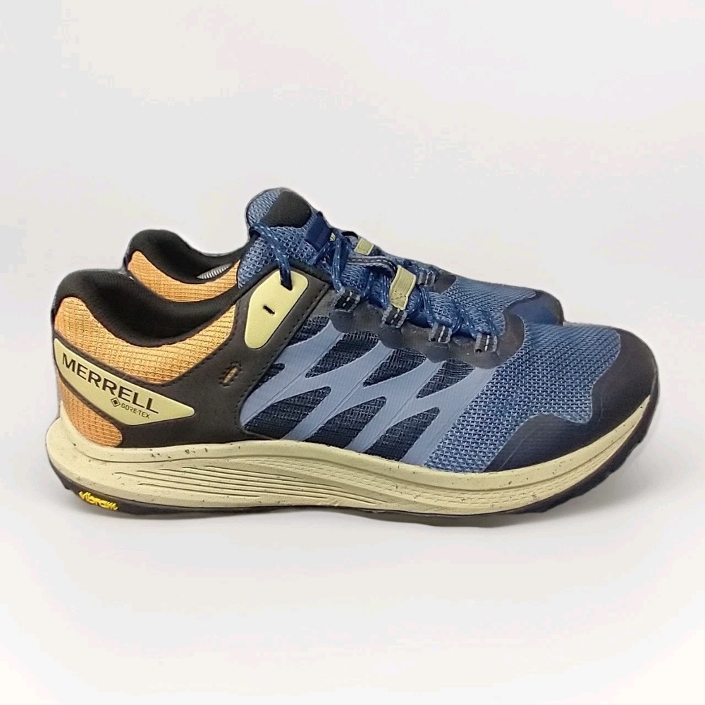 Merrell Nova 2 Gore-Tex Trail Running Shoes Mens 13 Blue Orange J068427